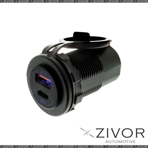 Hulk 4X4 Quick Charge Qc3.0 & Qc4.0 Dual Usb Socket By Zivor #HU6635B