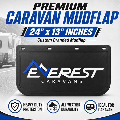 Heavy Duty Mudflap 24x13"(610x330mm) For Truck 4x4 4WD Caravan Trailer #EVEREST