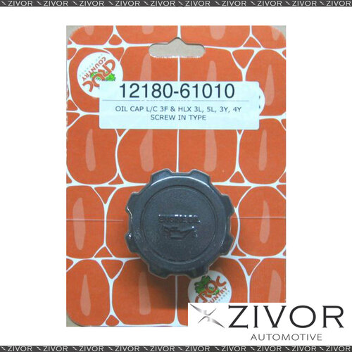 Oil Filler Cap For Toyota Hilux YN63 4YC / 4YE 2.2L 11/1985 - 10/1989