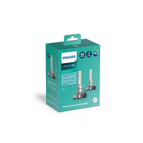 New PHILIPS Led H1 Ultinon HL (11258Ulx2) #11258ULX2
