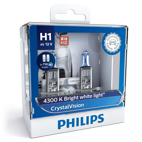 New PHILIPS Crystal Vision Car Headlight Bulb  #12258CVSL