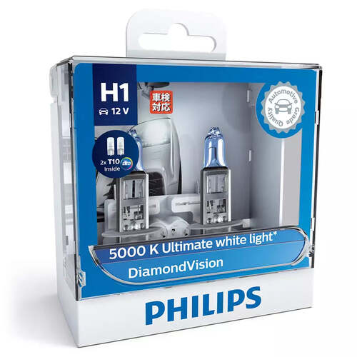 New PHILIPS Diamond Vision Car Headlight Bulb  #12258DVSL