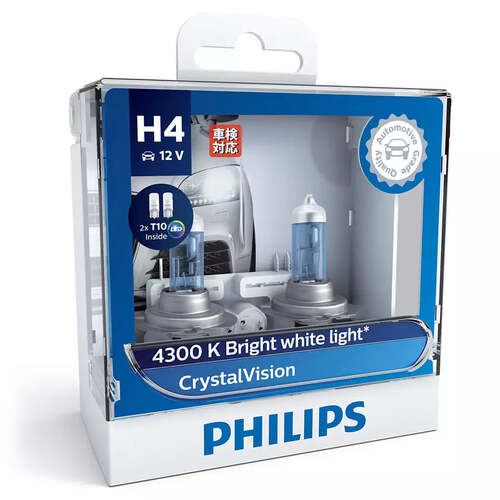New PHILIPS Crystal Vision Car Headlight Bulb  #12342CVSL