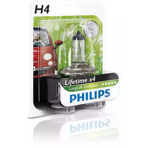 New PHILIPS Longlife Ecovision Headlight Bulb  #12342LLECOB1