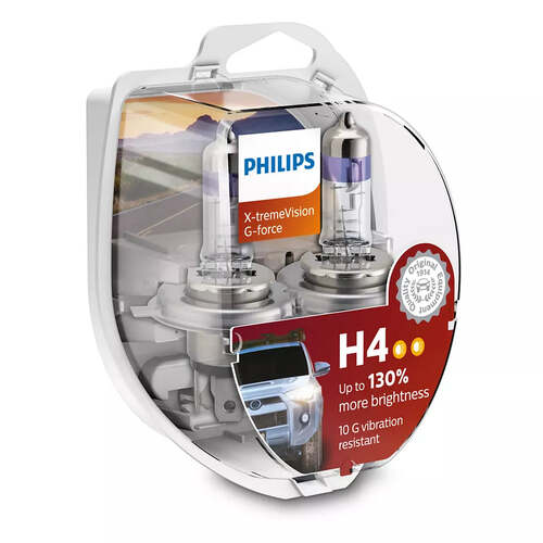 New PHILIPS X-Treme Vision G-Force Car Headlight Bulb Pack of 2  #12342XVGS2