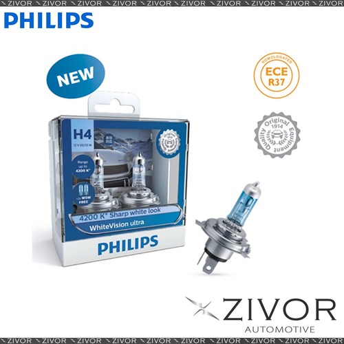 PHILIPS Globe H9 W5W 55W Twin Pack White Vision Ultra (12361Wvusm) #12361WVUSM