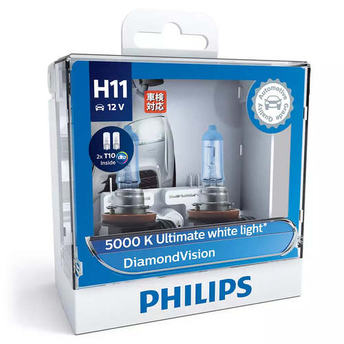 New PHILIPS Globe H11 2Pk With Led T10 Park Globes (12362Dvsl) #12362DVSL