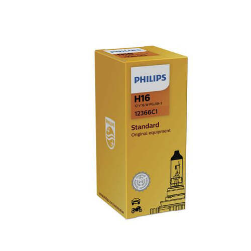 New PHILIPS Globe H16 12V 19W Single Box (12366C1)