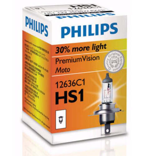 New PHILIPS Premium Vision Moto Headlight Bulb  #12636C1