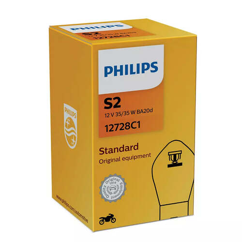 New PHILIPS Vision Moto Motorcycle Headlights  #12728C1