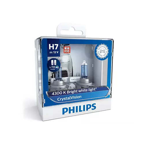 New PHILIPS Crystal Vision Car Headlight Bulb  #12972CVSL
