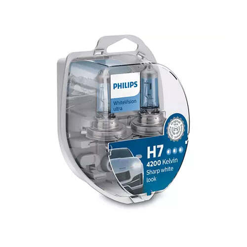 New PHILIPS White Vision Ultra Car Headlight Bulb  #12972WVUSM