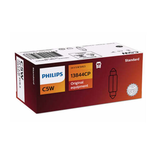 New PHILIPS Globe C5W 24V 10Pack (13844Cp) #13844CP