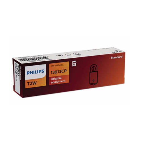 New PHILIPS Globe T2W Ba9S 24V 10Pack (13913Cp) #13913CP