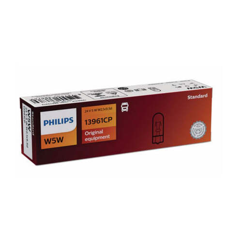 New PHILIPS Globe W5W 24V 10Pack (13961Cp) #13961CP