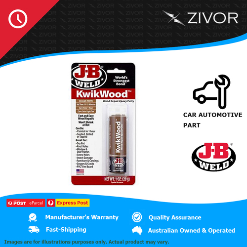 New J-B WELD Hand-Mixable Kwik Wood Epoxy Putty Stick Filler 8257