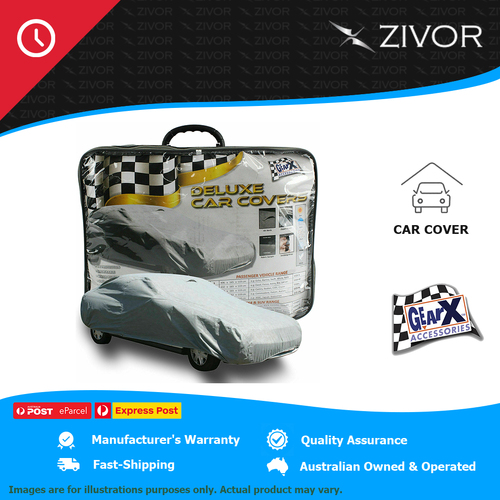 New GEAR-X Soft Cotton Lining and Water Repellent Car Cover - Large CCD-L