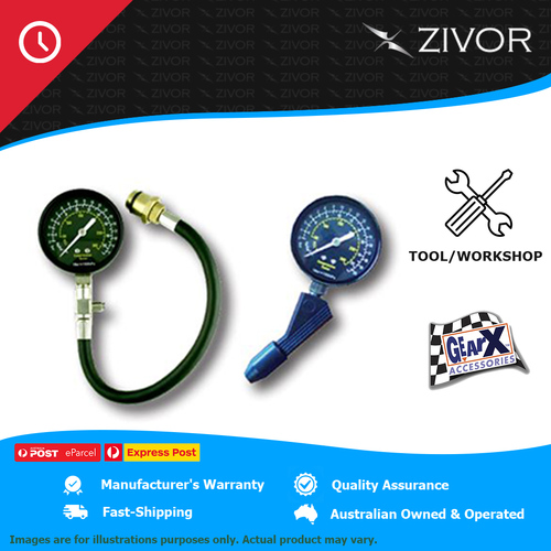 New GEAR-X Compression Tester 300psi With Flexible Hose Screw Fit FG320H
