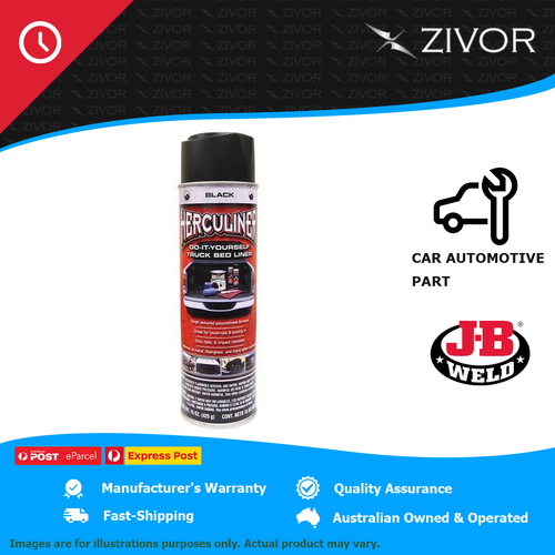 New J-B WELD Herculiner Aerosol Truck Bed Liner Black 443ml HALB15