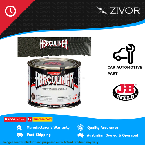 New J-B WELD Herculiner Truck Bed Liner Black Protective Coating 946ml HCL1B7