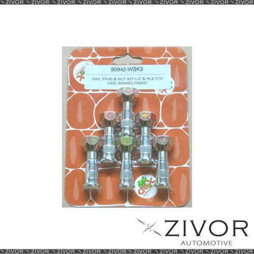 Wheel Stud & Nut Set For Toyota Landcruiser HZJ75 4.2L 1HZ 01/1990 - 08/1999