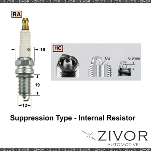 New Champion Spark Plug For LAMBORGHINI -MPN RA4HC *By Zivor*