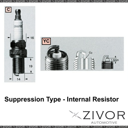 New Promising Quality Champion Spark Plug For TOYOTA -MPN RC12YC