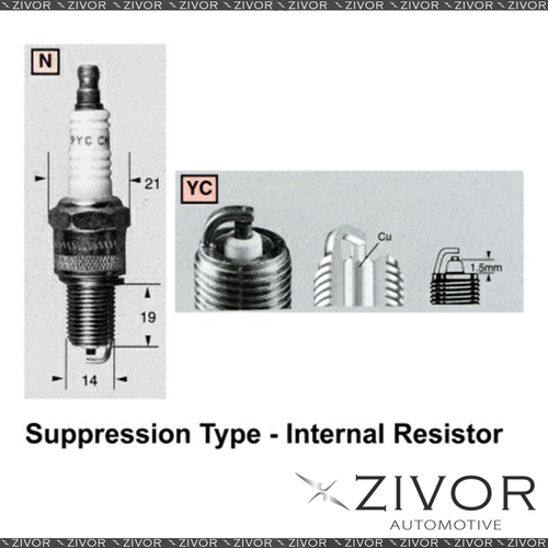 New CHAMPION Performance Driven Quality Spark Plug For DAIMLER - RN9YC