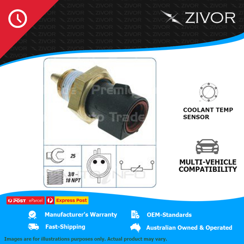 Engine Coolant Temperature Ecu Sensor Oval Black Plug For Ford Transit CTS-013