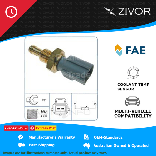FAE Engine Coolant Temperature Sender Thread M12 x 1.5 For Ford Fiesta CTS-020