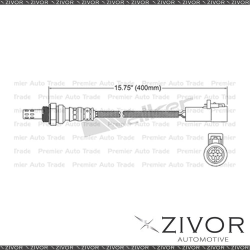 BOSCH Post Cat. Oxygen Sensor For Ford Cougar 2.5 LCBC 6 Cyl #EGO-006