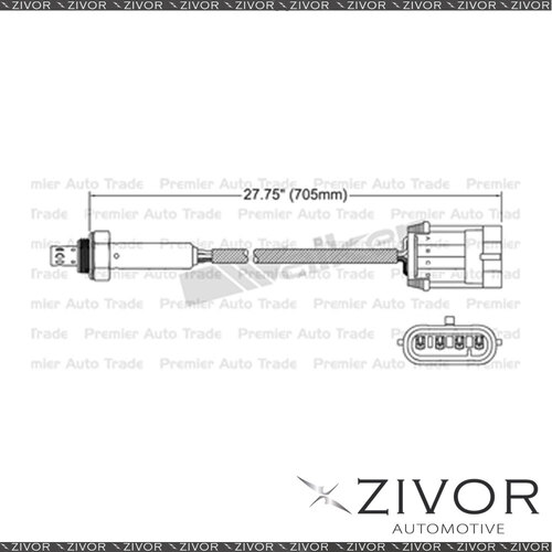 NGK Pre-Catalytic Oxygen Sensor For Holden Vectra JS II 2.2 C22SEL 4 Cyl EGO-023