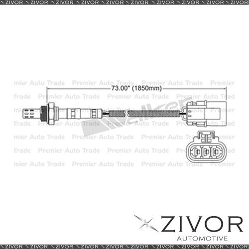 DELPHI Pre-Catalytic Oxygen Sensor For Nissan Pathfinder 3.0 VG30E 6 Cyl EGO-027