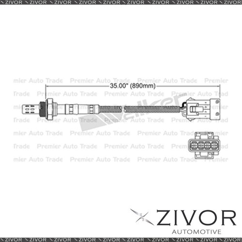 WALKER Post Catalytic Oxygen Sensor For Volvo V70 2.5 Turbo B5254T 5Cyl #EGO-061