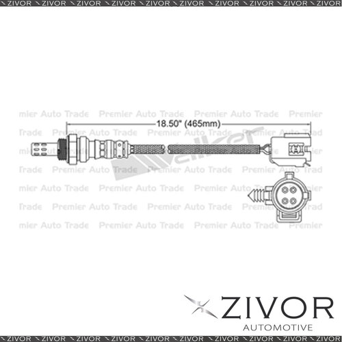 New WALKER Post Catalytic Oxygen Sensor For Jeep Cherokee 4.0 ERH 6Cyl #EGO-074