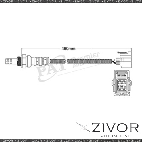 BOSCH Oxygen/Lambda Sensor Pre For SMART FORTWO 451 3B21B 3 Cyl MPFI 2008 - 2016