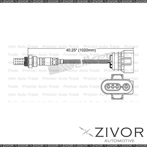 BOSCH Pre-Catalytic Oxygen Sensor For Volkswagen Passat 2.8 ALG 6 Cyl #EGO-101