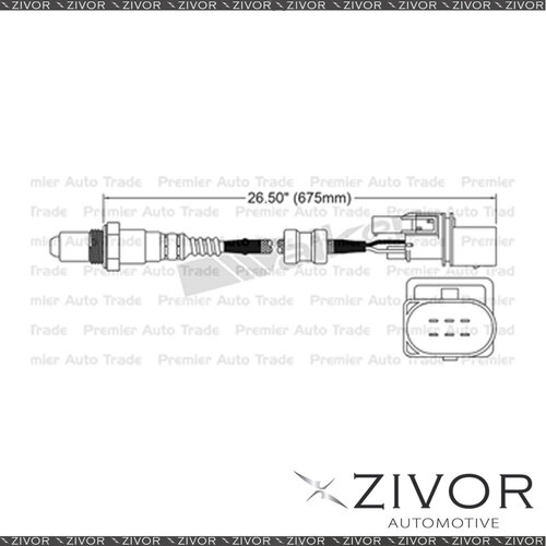 BOSCH Pre-Catalytic Oxygen Sensor Right For Holden Rodeo 3.6 HFV6 6 Cyl #EGO-136