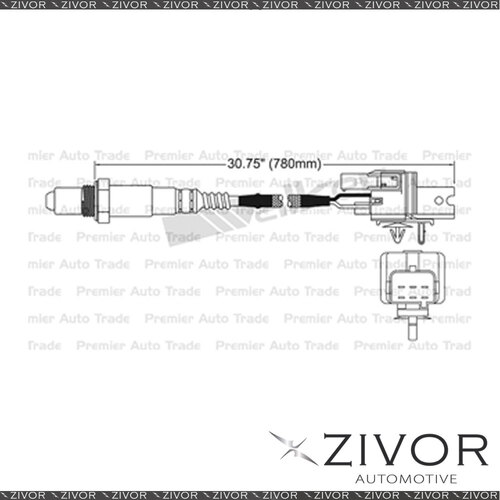 BOSCH Pre-Catalytic Oxygen Sensor Right For Volvo S80 3.0 B6304S3 6 Cyl #EGO-146