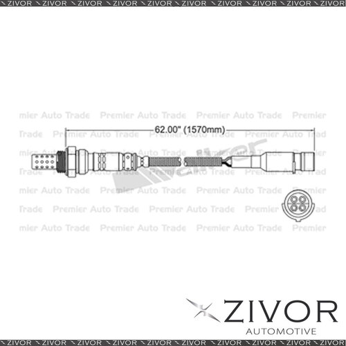 WALKER Pre-Catalytic Oxygen Sensor For BMW 735iL E32 3.4 M30 B35 6 Cyl #EGO-162