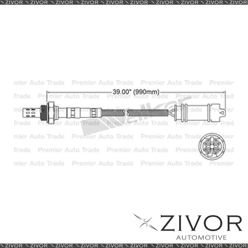 Post Catalytic Oxygen Sensor Right For Land Rover Range Rover 4.4 M62 B44 8 Cyl