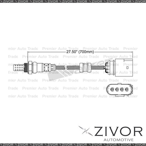 New BOSCH Post Catalytic Oxygen Sensor For Audi A3 1.6 AVU 4 Cyl #EGO-192