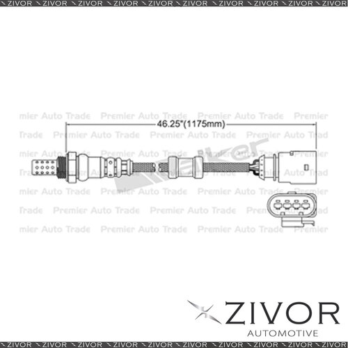 WALKER Post Catalytic Oxygen Sensor For Audi TT 2.0 Turbo CDLA / B 4 Cyl EGO-231