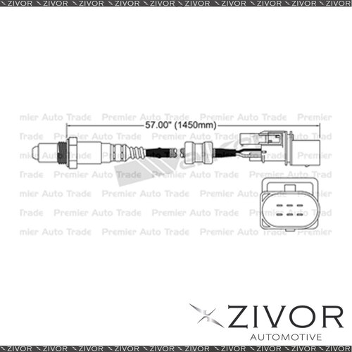 New NGK Pre-Catalytic Oxygen Sensor For Volkswagen Bora 2.0 AZJ 4 Cyl #EGO-235