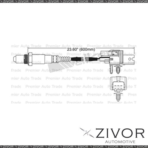 NGK Pre-Catalytic Oxygen Sensor For Volvo S40 2.5 Turbo B5254T3 5 Cyl #EGO-236
