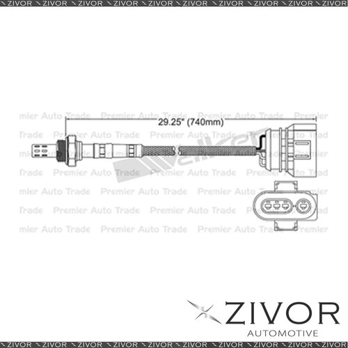 New PAT PREMIUM Pre-Catalytic Oxygen Sensor For Volkswagen Golf 2.8 AAA 6 Cyl