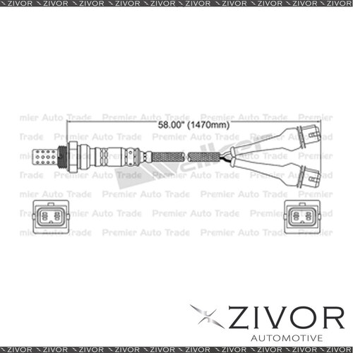 New WALKER Pre-Catalytic Oxygen Sensor For Peugeot 405 2.0 RFT 4 Cyl #EGO-255