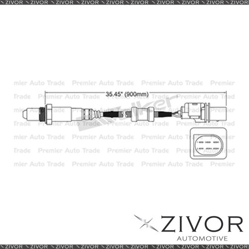 BOSCH Pre-Catalytic Oxygen Sensor Right For Volkswagen Passat R36 3.6 BWS 6 Cyl