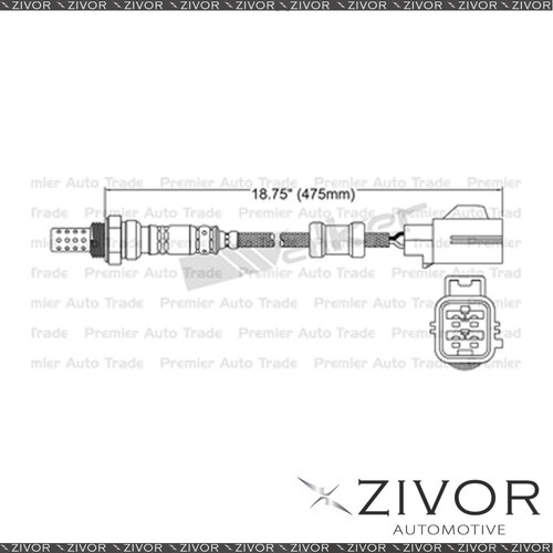 Post Cat. Oxygen Sensor Right For Land Rover Freelander Series 2 3.2 B6324S 6Cyl