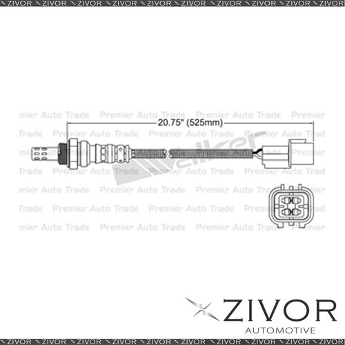 New NGK Post Catalytic Oxygen Sensor Front For Kia Carnival VQ 2.7 G6EA 6 Cyl